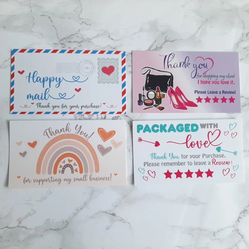 ♥️ 5x25 / 50 Thank you Cards